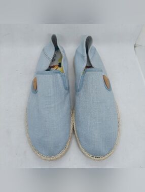 OluKai Kaula Pa'a Kapa Womens Size 10 Blue Convertible Espadrille Casual Shoes